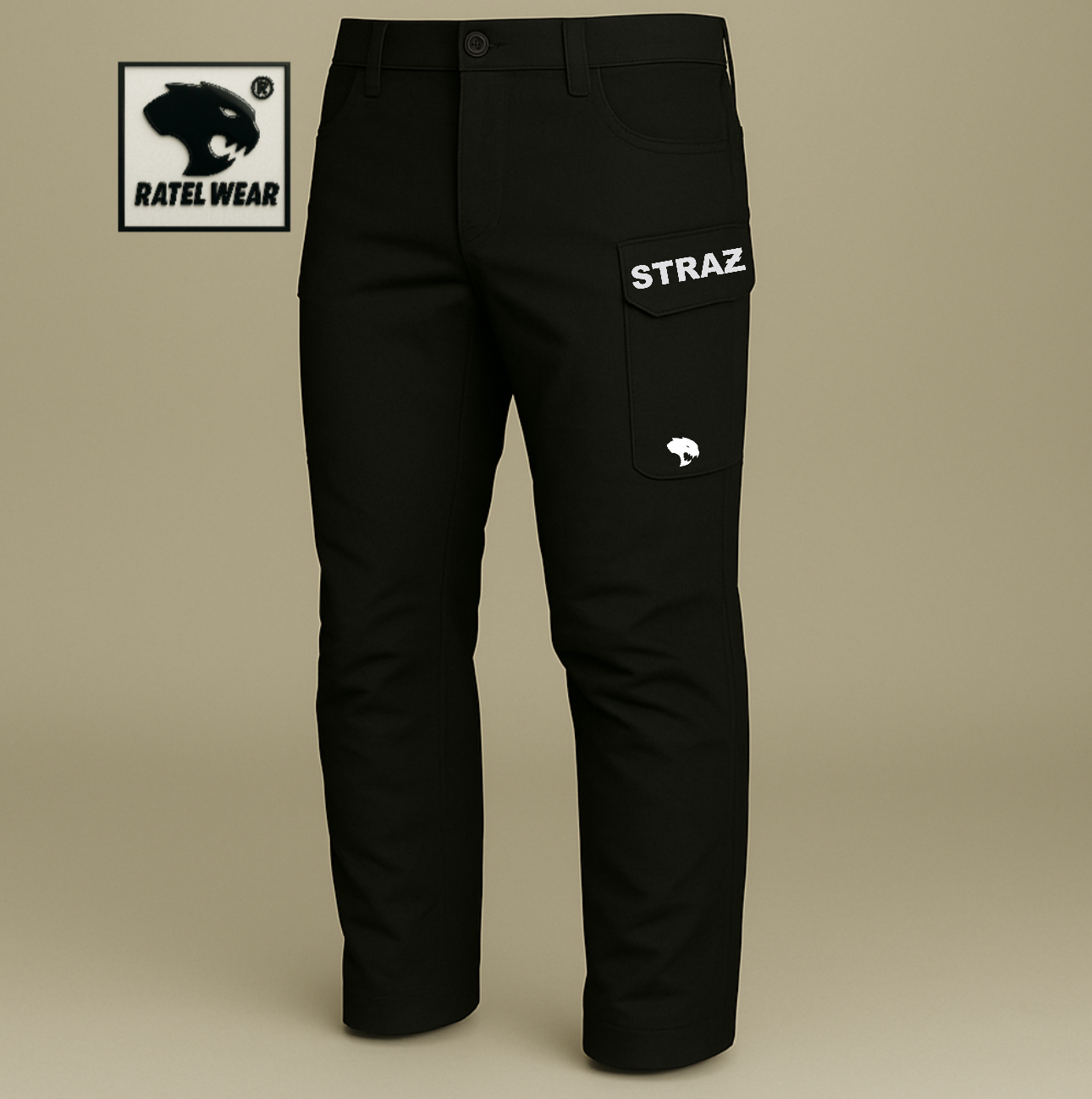 Spodnie softshell PREMIUM – czarne RATEL WEAR STRAŻ