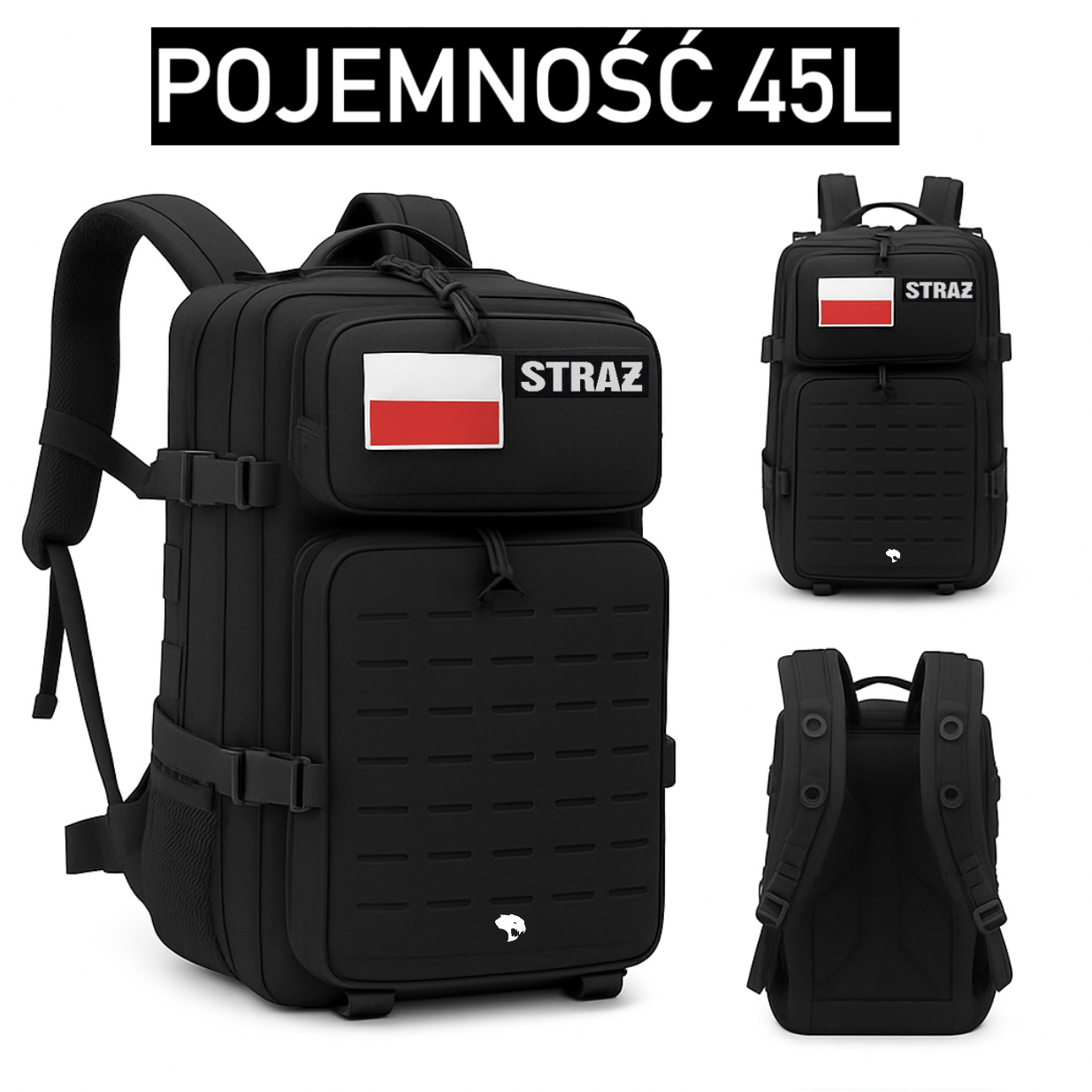 Plecak techniczny STRAŻ czarny – RATEL WEAR