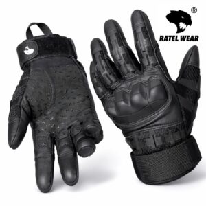 Rękawice taktyczne czarne PREMIUM – RATEL WEAR