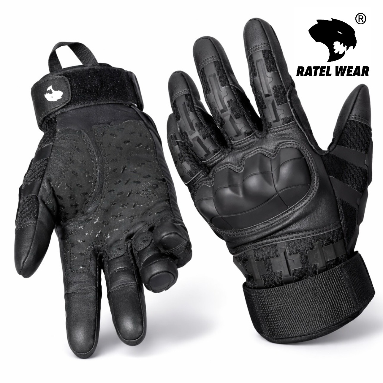 Rękawice taktyczne czarne PREMIUM – RATEL WEAR