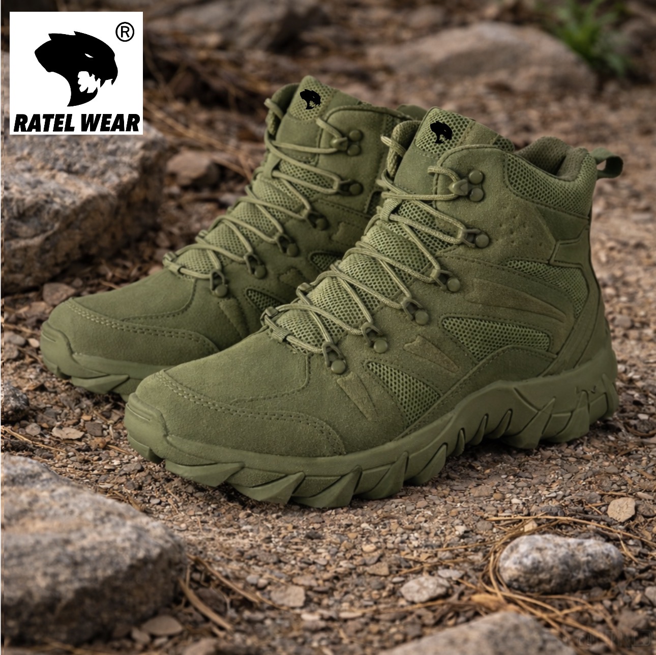 Buty taktyczne oliwkowa zieleń - RATEL WEAR (Kopia)