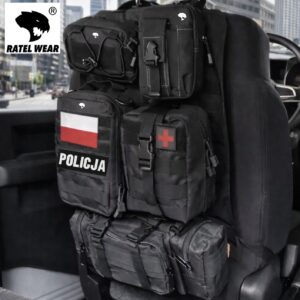 Taktyczny organizer samochodowy czarny 6w1 POLICJA - RATEL WEAR