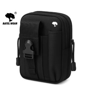 Saszetka taktyczna na pas czarna – RATEL WEAR