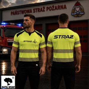 Koszulka STRAŻ PULS PREMIUM - odblaskowa i termoaktywna  RATEL WEAR
