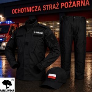 Mundur operacyjny OSP STRAŻ czarny - RATEL WEAR